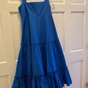 MDS Stripes High-Low Midi Dress